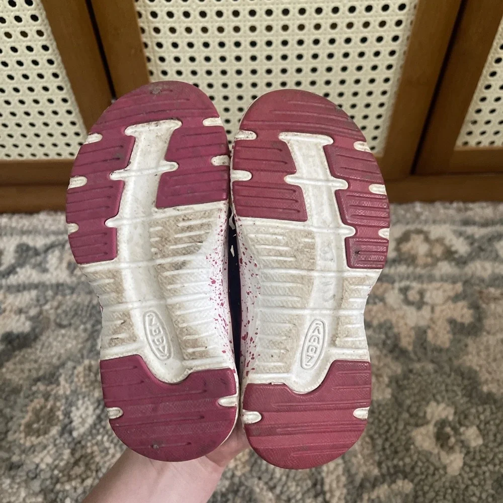 Keen Uneek Sport Shoes Toddler Girls Size 8 Pink Water Outdoor Athletic Lace Up